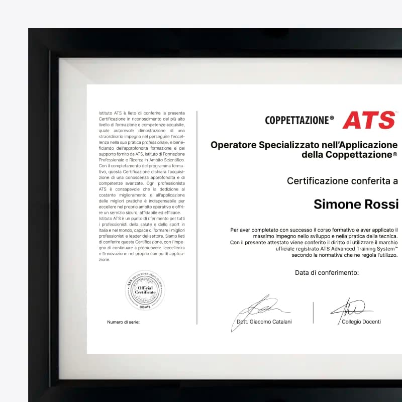 Certificazione Formazione Coppettazione