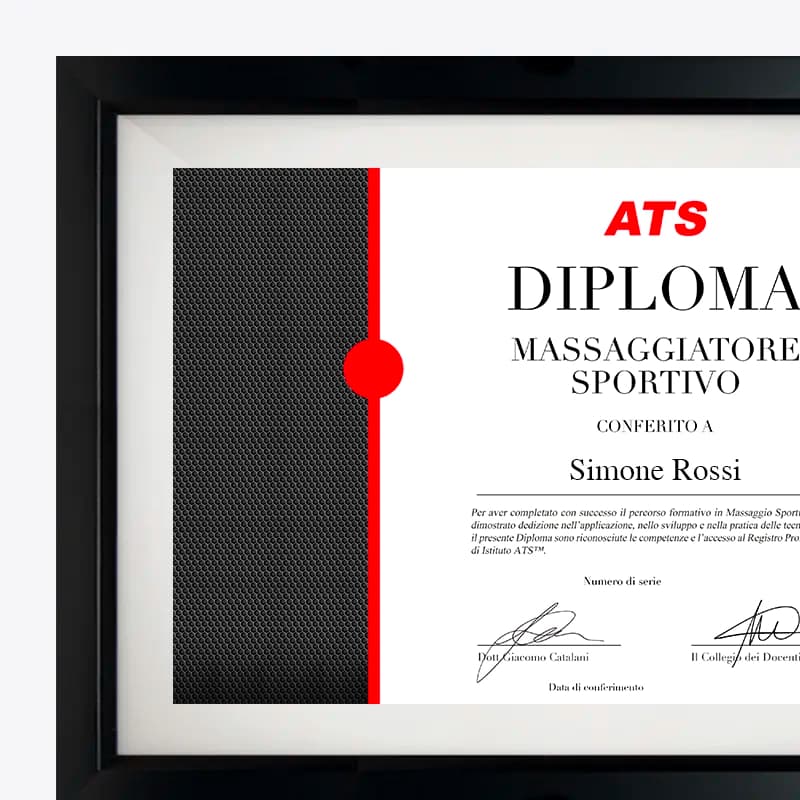 Diploma Massaggio Sportivo